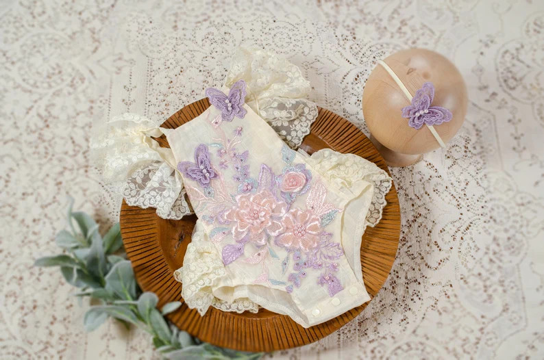 RTS Butterflies Sitter Romper, One Year, Cake Smash Sitter Lace Romper, Sitter Romper, Baby Outfi... | Etsy (US)