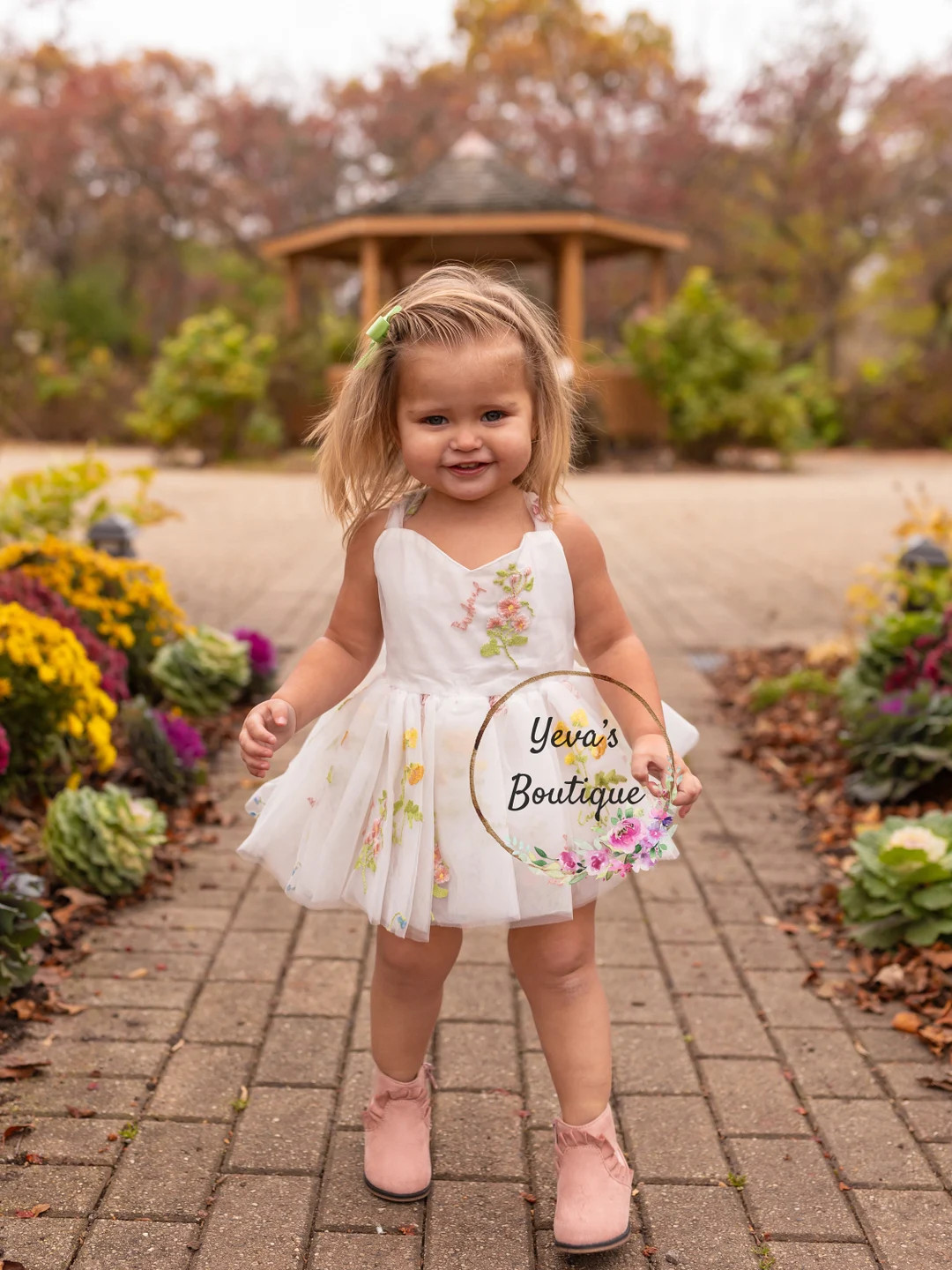 Sage Green White Flower Girl Dress, Fairy Dress Girls, First Birthday Dress Romper - Etsy | Etsy (US)