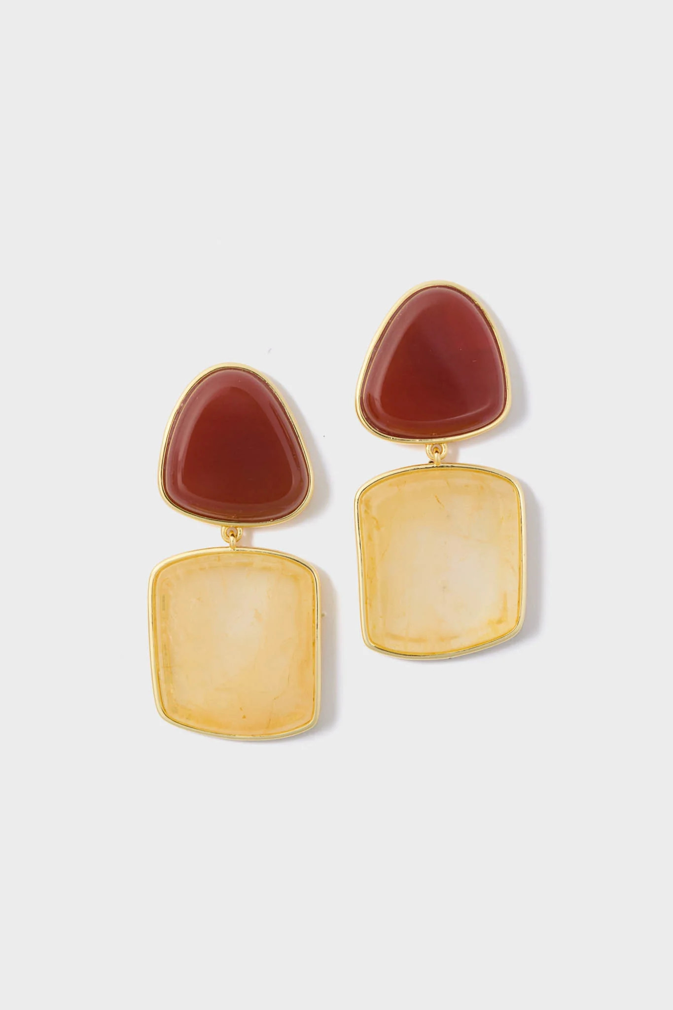 Butter Yellow and Winetasting Ainsley Earrings | Tuckernuck (US)