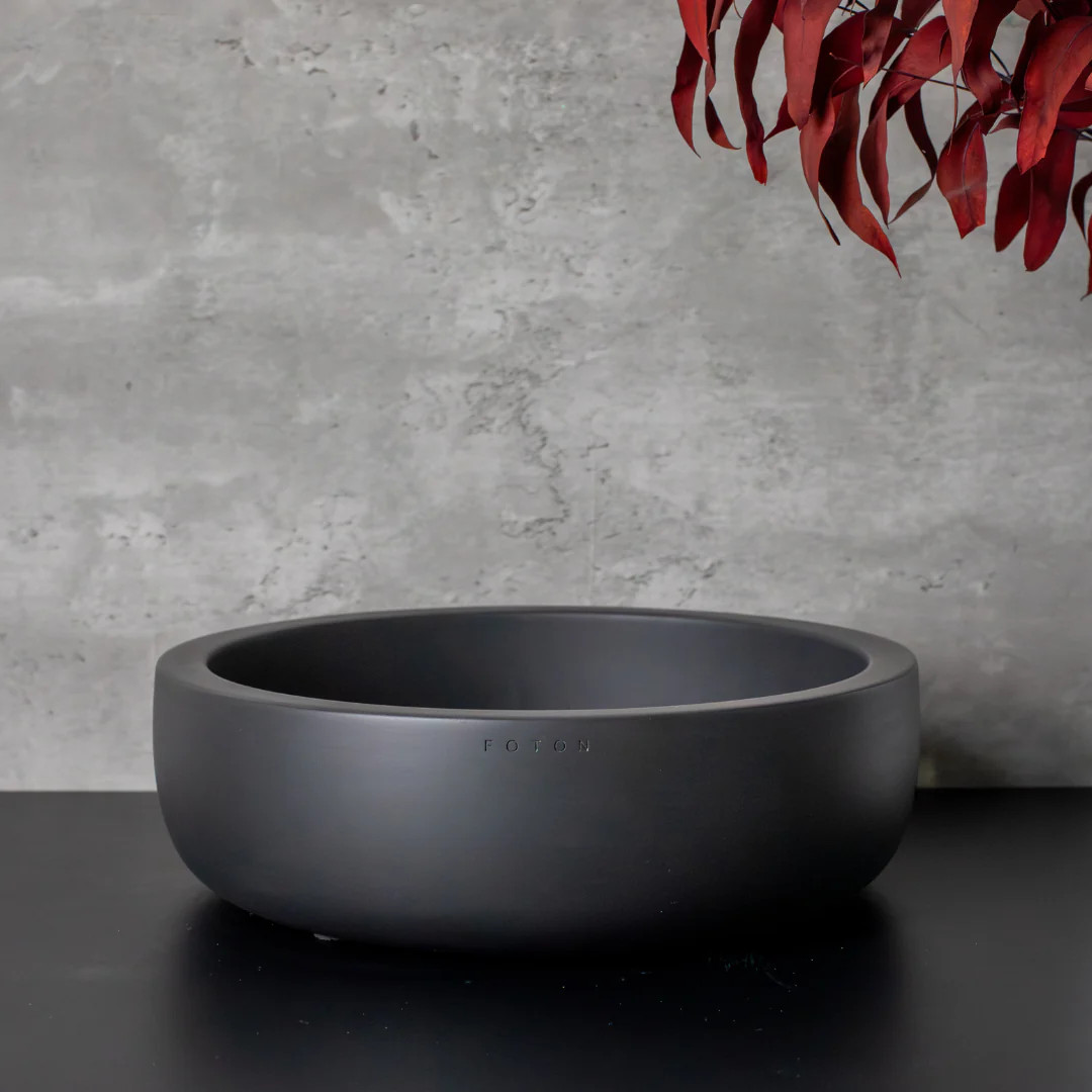 Luxe Concrete Bowl | Foton Pearled Candle