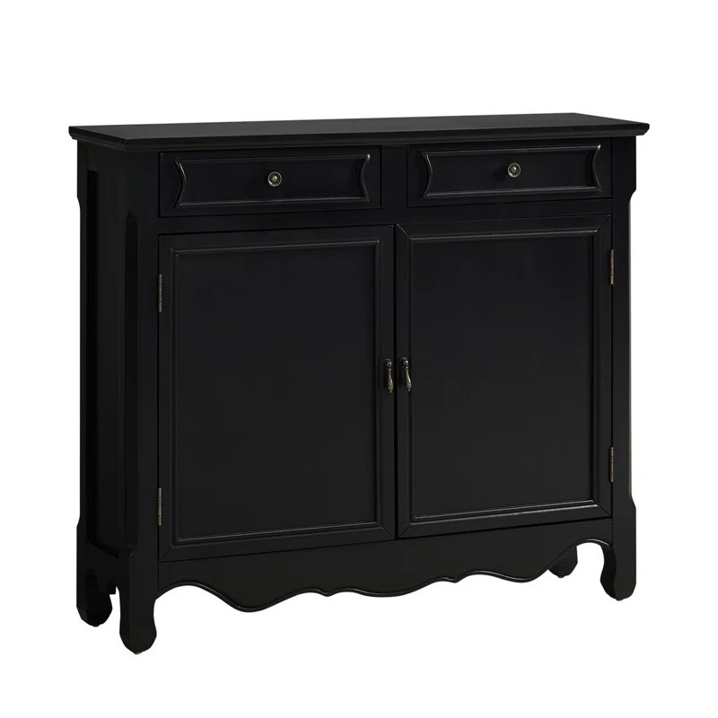 Felisa 36.25'' Tall Solid Wood 2 - Door Accent Cabinet | Wayfair North America