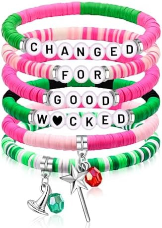 Wicked Friendship Bracelet for Women Magic Wand&Witch Hat Beaded Stretch Bracelet Wicked Gifts Fa... | Amazon (US)