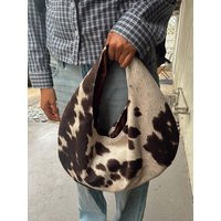 Cow Print Hobo Purse Small | Etsy (US)