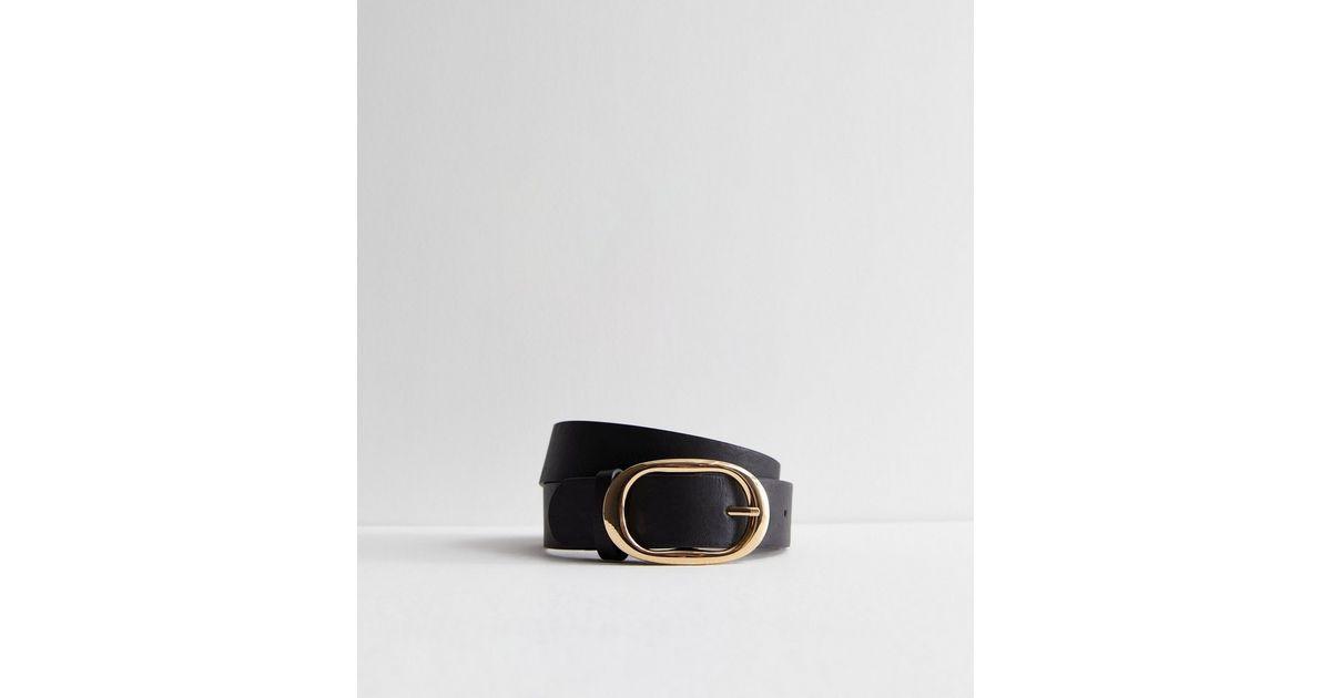 Black Oval Buckle Belt
						
						Add to Saved Items
						Remove from Saved Items | New Look (UK)