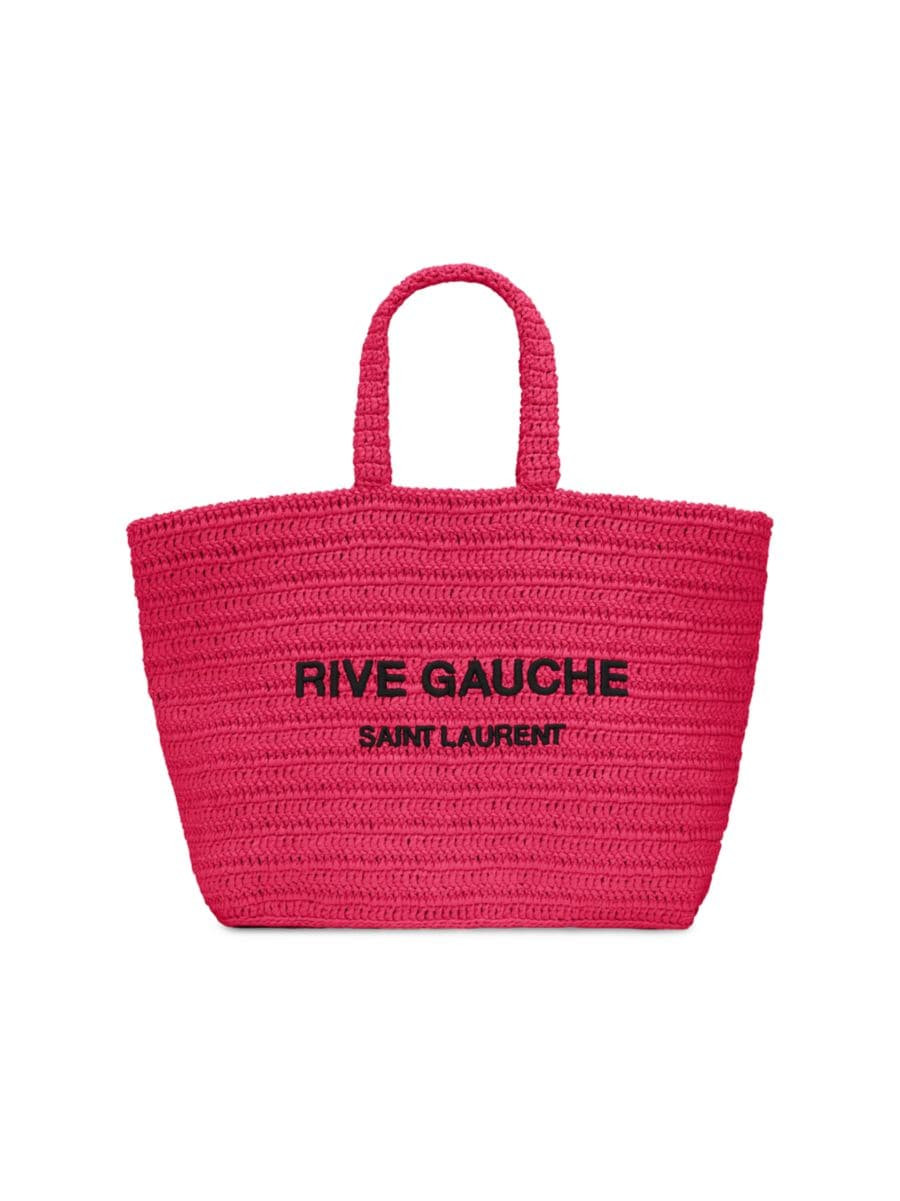 Rive Gauche Raffia Crochet Bag | Saks Fifth Avenue