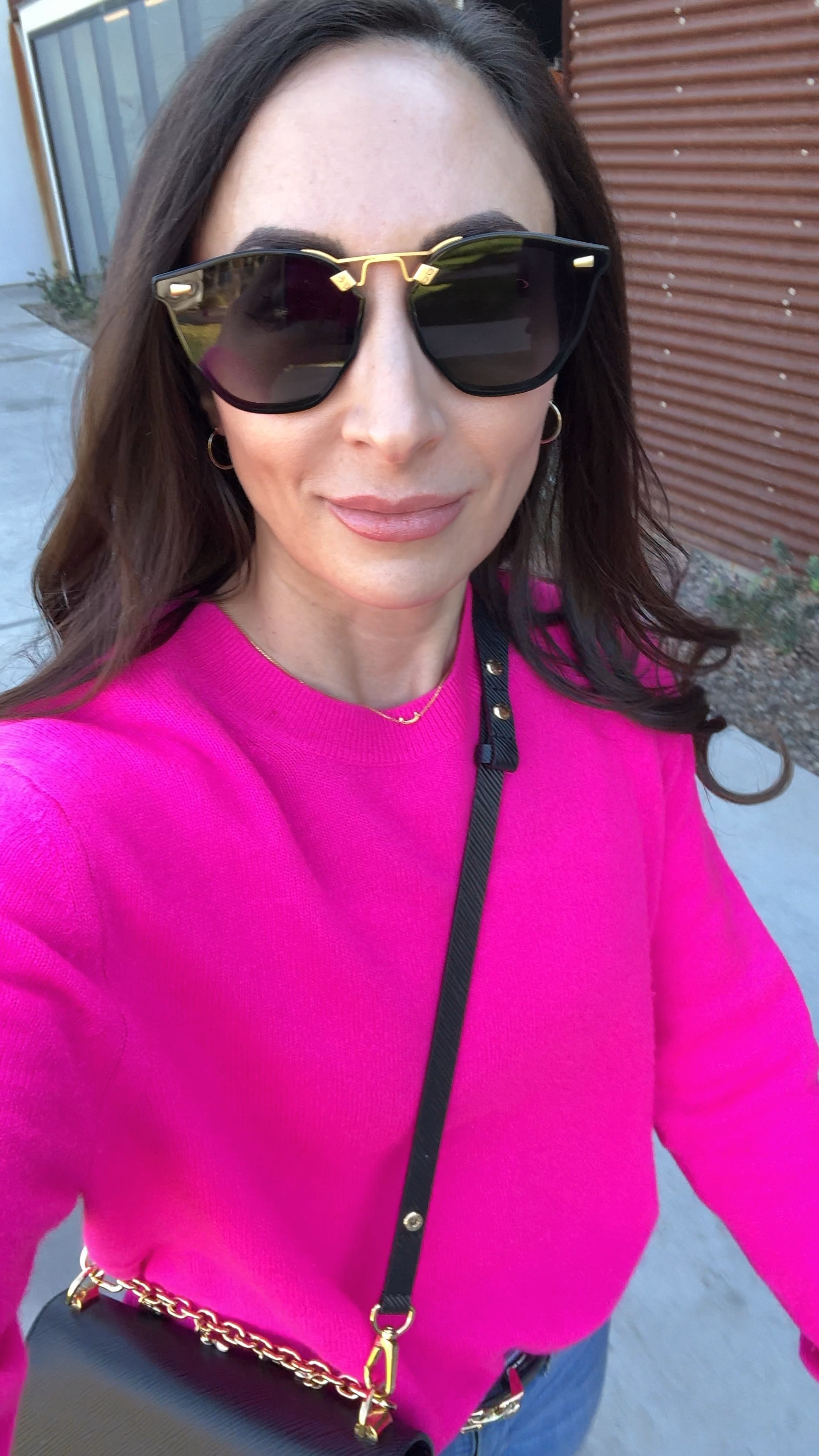 Loving this pop of pink

Cashmere sweater -banana republic-winter outfit-bright sweater-pink sweater-look for less sunglasses-black boots-skinny black belt

#LTKHoliday #LTKStyleTip #LTKSeasonal