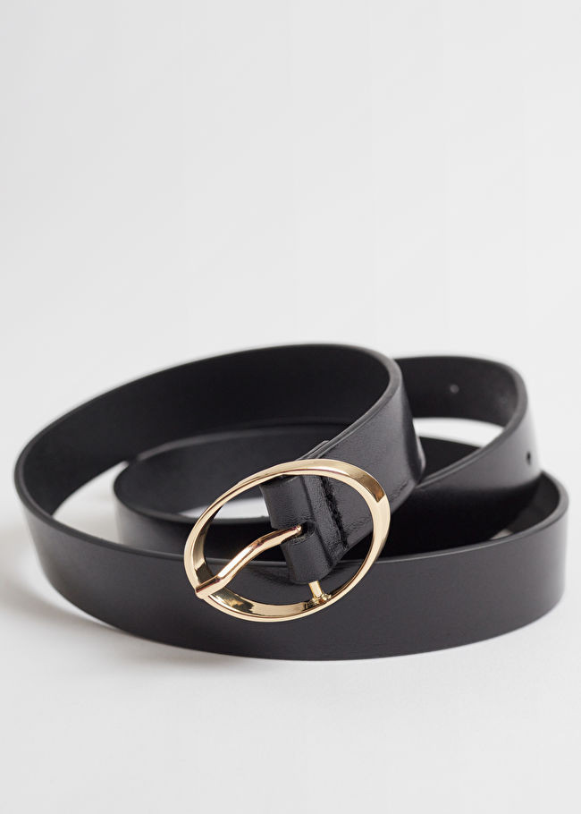 Snake Embossed Leather Belt | & Other Stories US
