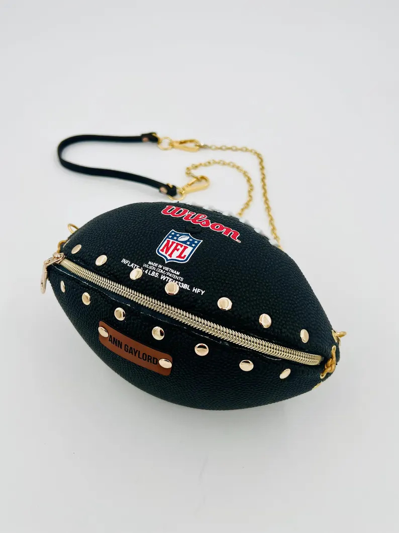 YOUR-TEAM Football Purse made from authentic mini-ball Crossbody Bag | Etsy (Global)