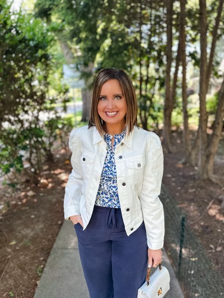 White denim jacket - I sized up to a large because I find that it runs small.
Blue and white top – I am wearing a small so I recommend sizing down if you were in between sizes.
Navy pants – I am in my regular medium.

Use my code LAURA15 when you shop through my link to save 15% for the next three days!


#LTKfindsunder50 #LTKfindsunder100 #LTKover40