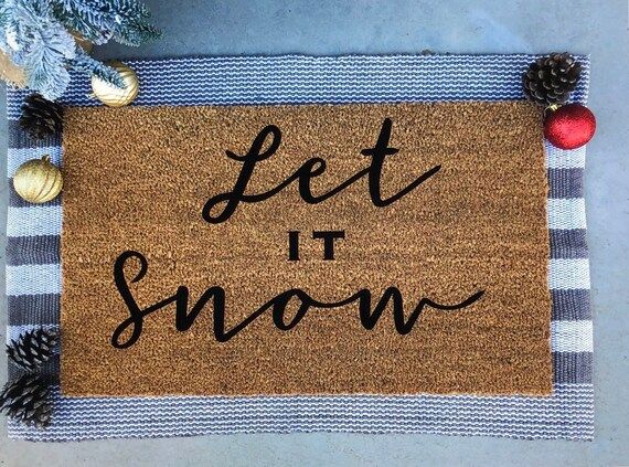 let it snow doormat | Etsy (US)