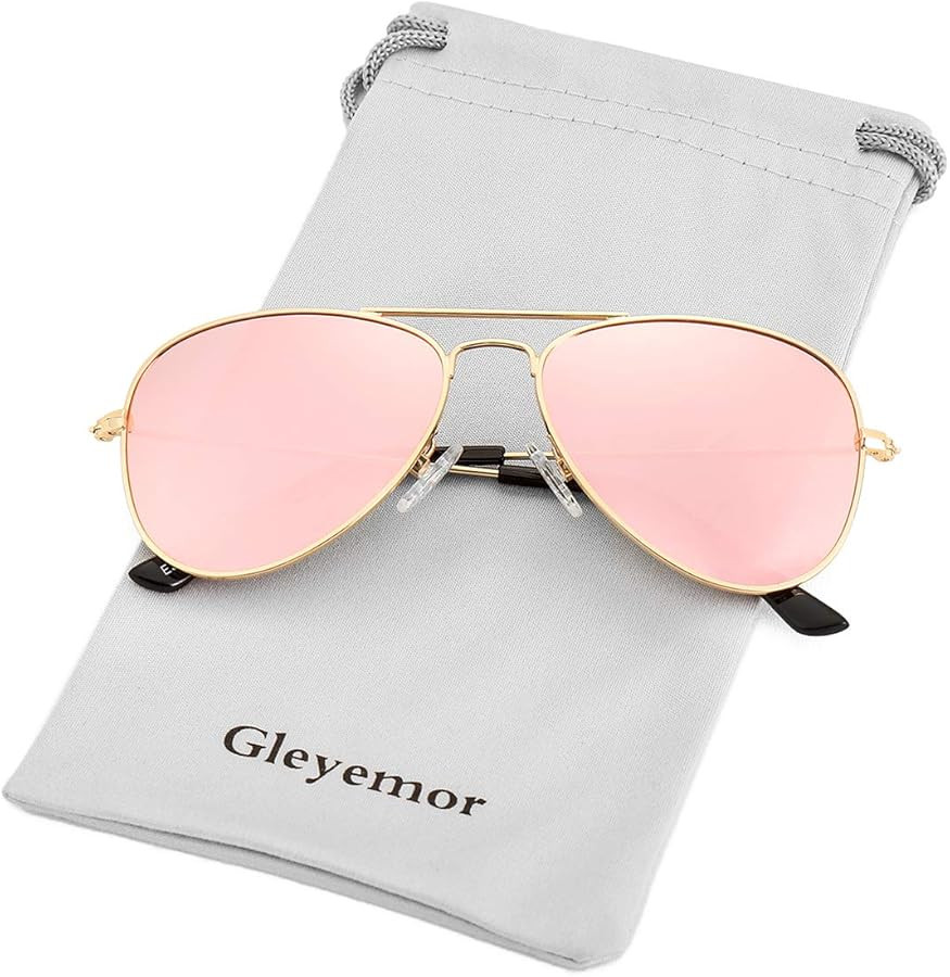 Gleyemor Kids Polarized Aviator Sunglasses for Little Girls Boys Juniors Teenagers, Two Sizes 50M... | Amazon (US)