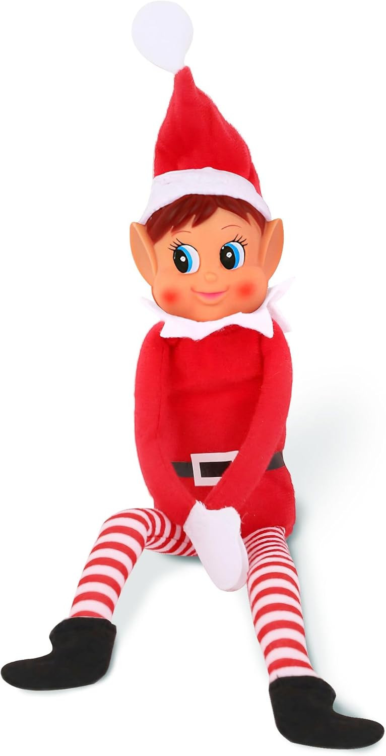 Christmas Elf Behaving Badly Plush Toy | Elfette Novelty Long Bendy Naughty Girl Christmas Doll |... | Amazon (US)