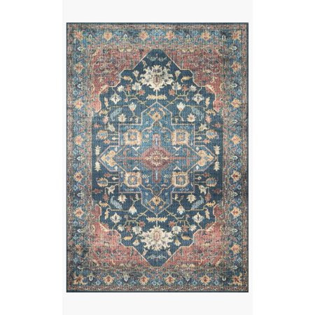 Loloi II Skye Oriental Denim / Brick Area Rug | Walmart (US)