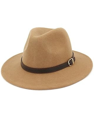 Lisianthus Women Belt Buckle Fedora Hat | Amazon (US)