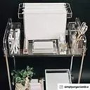 The Home Edit by iDesign Clear Rolling Cart | The Container Store