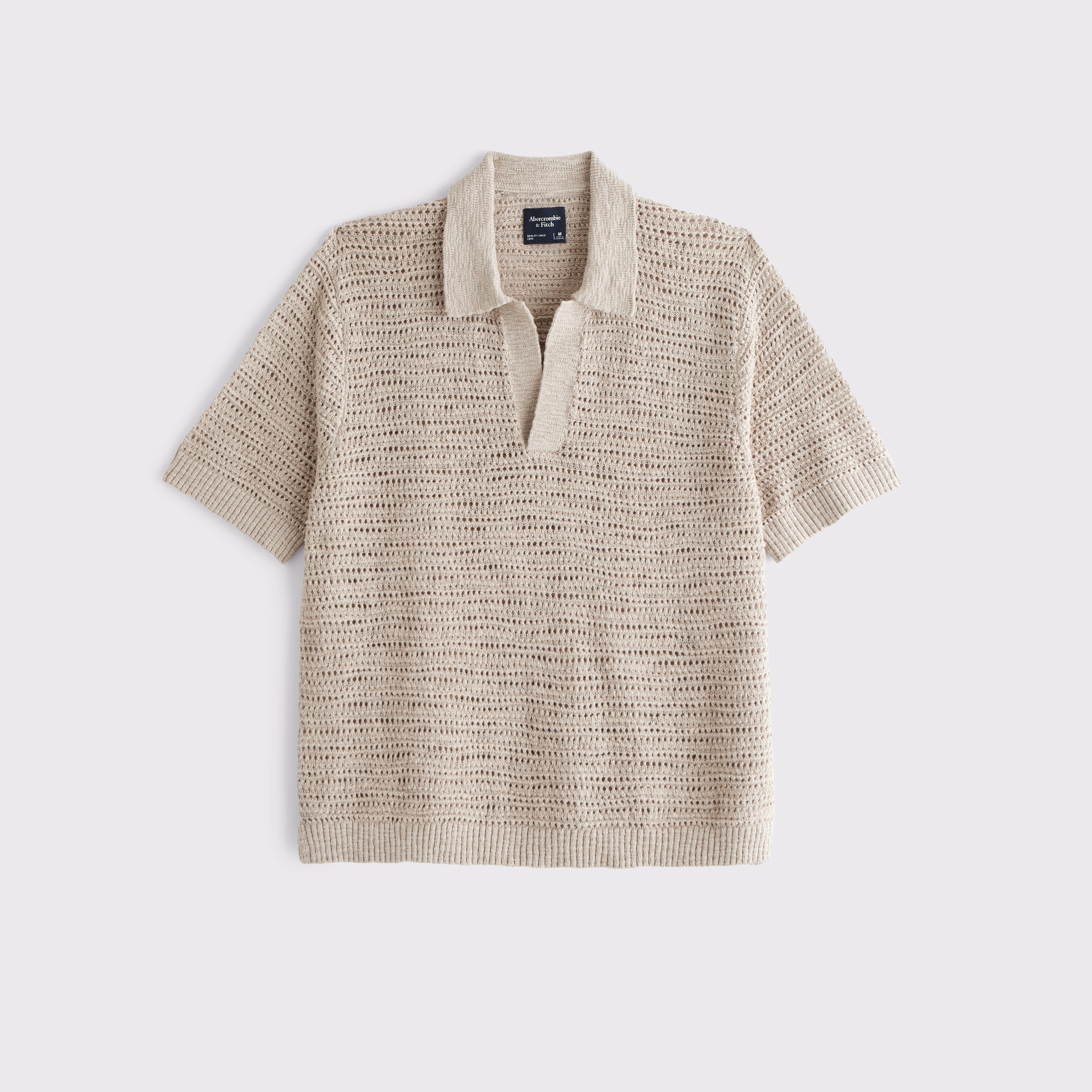 Boxy Johnny Collar Sweater Polo | Abercrombie & Fitch (US)