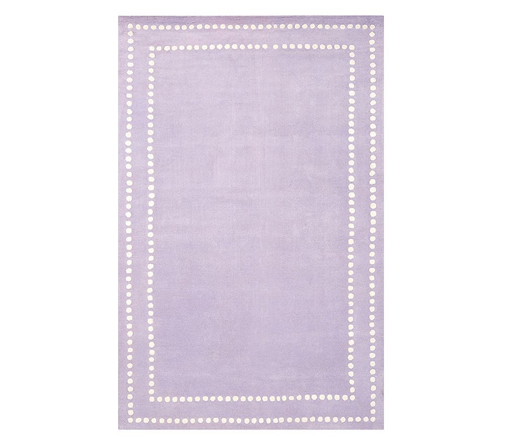 Pearl Dot Border Rug | Pottery Barn Kids