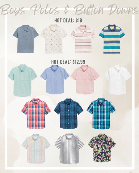 Spring break outfits - Easter outfits - boys shirts - kids shirts - boys polo - boys button down shirt - old navy 

#LTKsalealert #LTKtravel #LTKkids