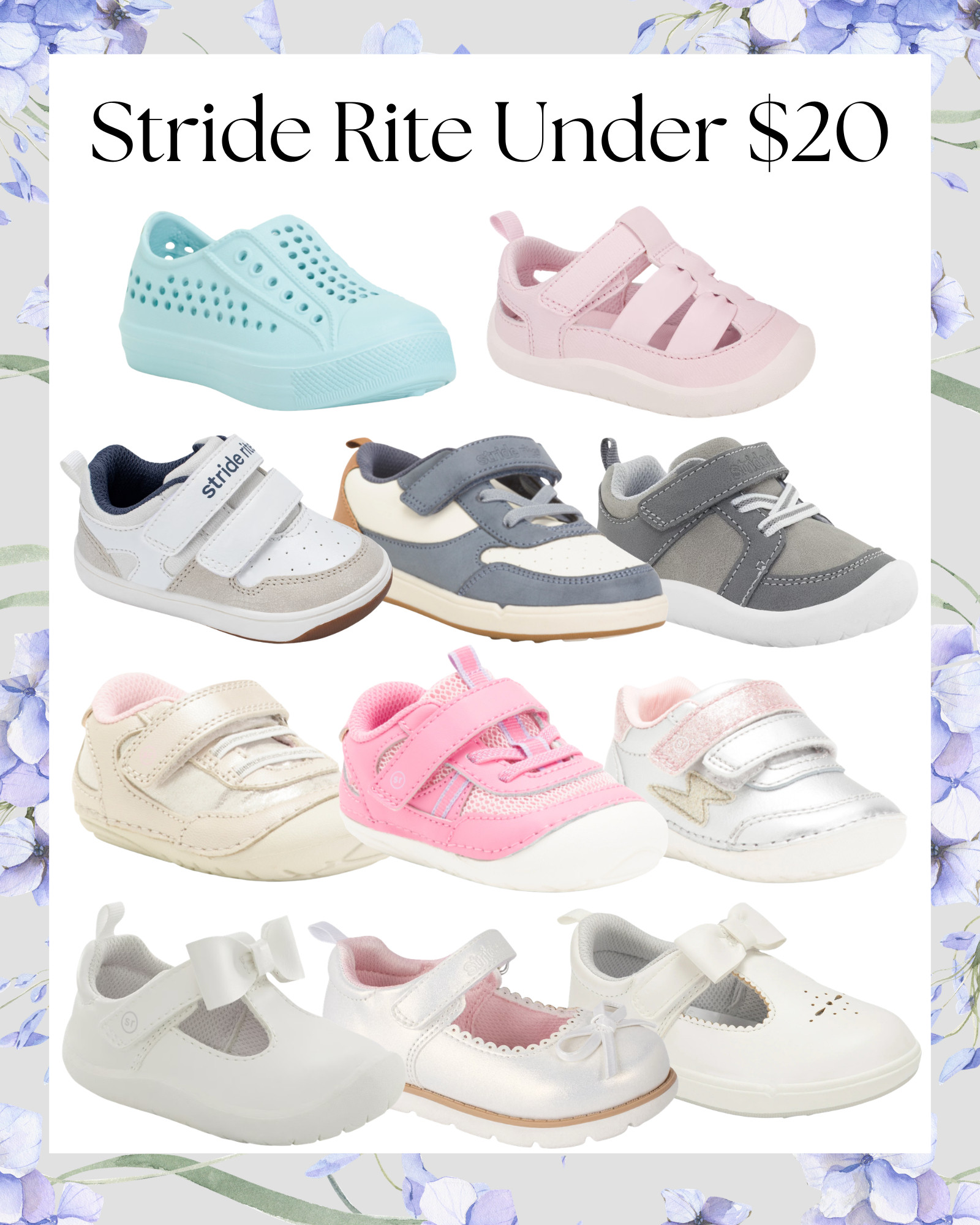 Stride Rite under $20
Early walker shoes
Toddler shoes
Kid's shoes  

 

#LTKBaby #LTKKids