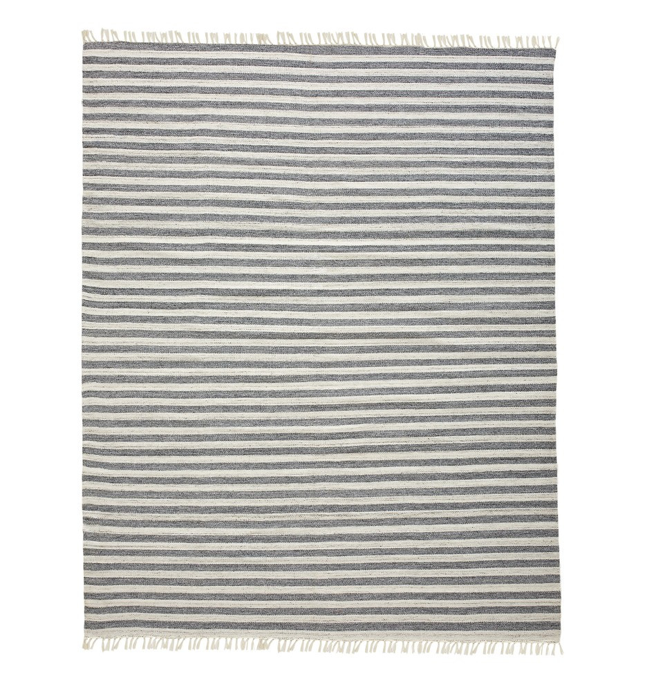 Heathered Stripe Indoor/Outdoor Flatweave Rug
 | Rejuvenation | Rejuvenation