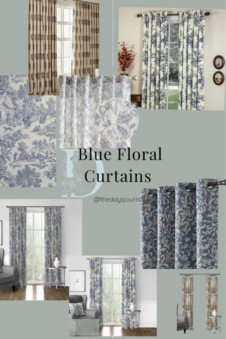 Some of my favorite blue cottage curtains I’ve found around the internet. None of them are exactly the ones I have in my house but they are similar on colors and style 

#LTKMostLoved #LTKhome