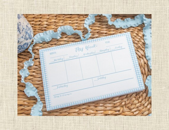 Weekly Planner Notepad 100 pages / Meal Planner / Organizer for family / Weekly Desk Calendar | Etsy (US)