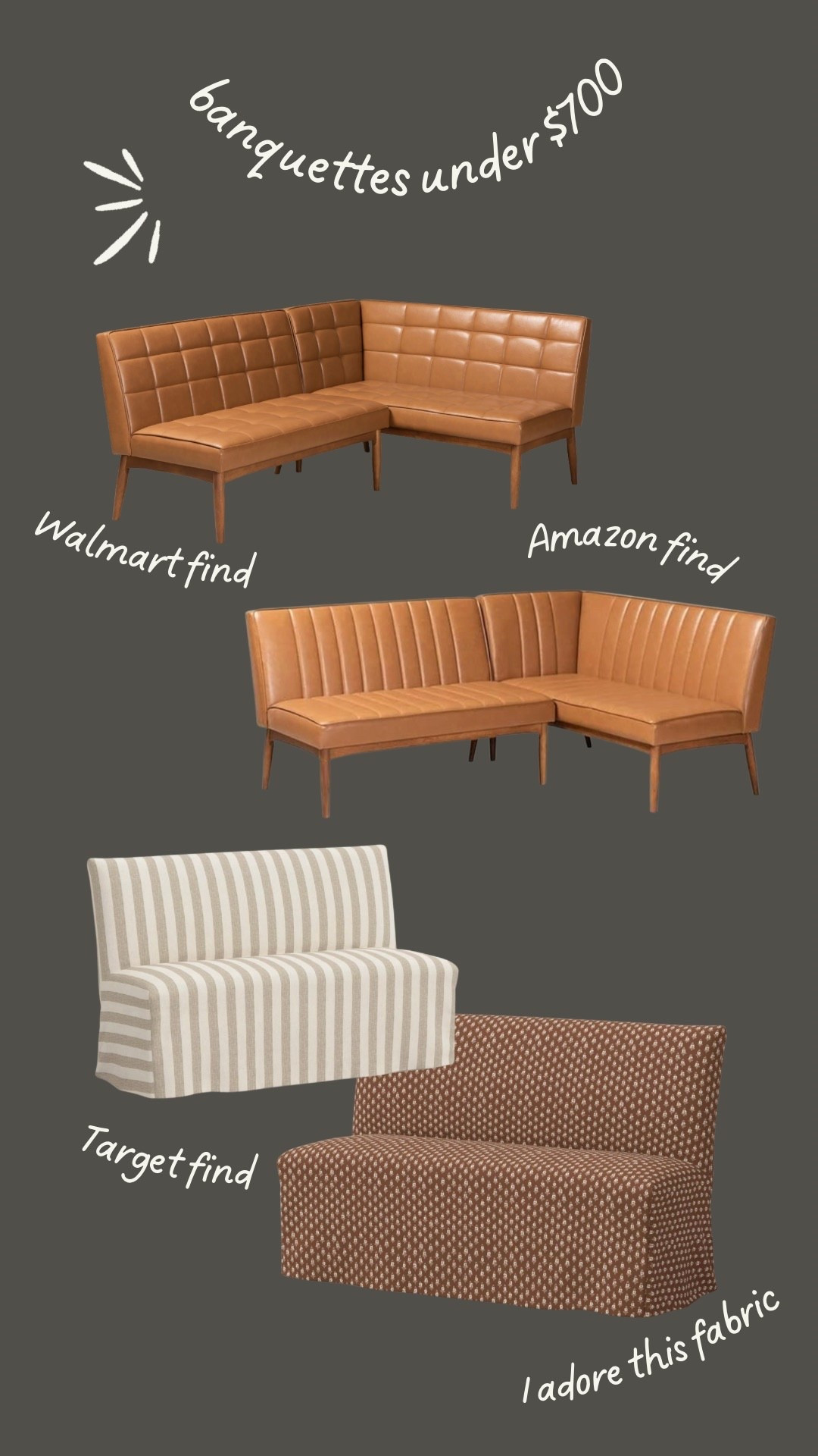Banquette deals! Target ones are currently $399 for Target Circle deals 

#LTKHome