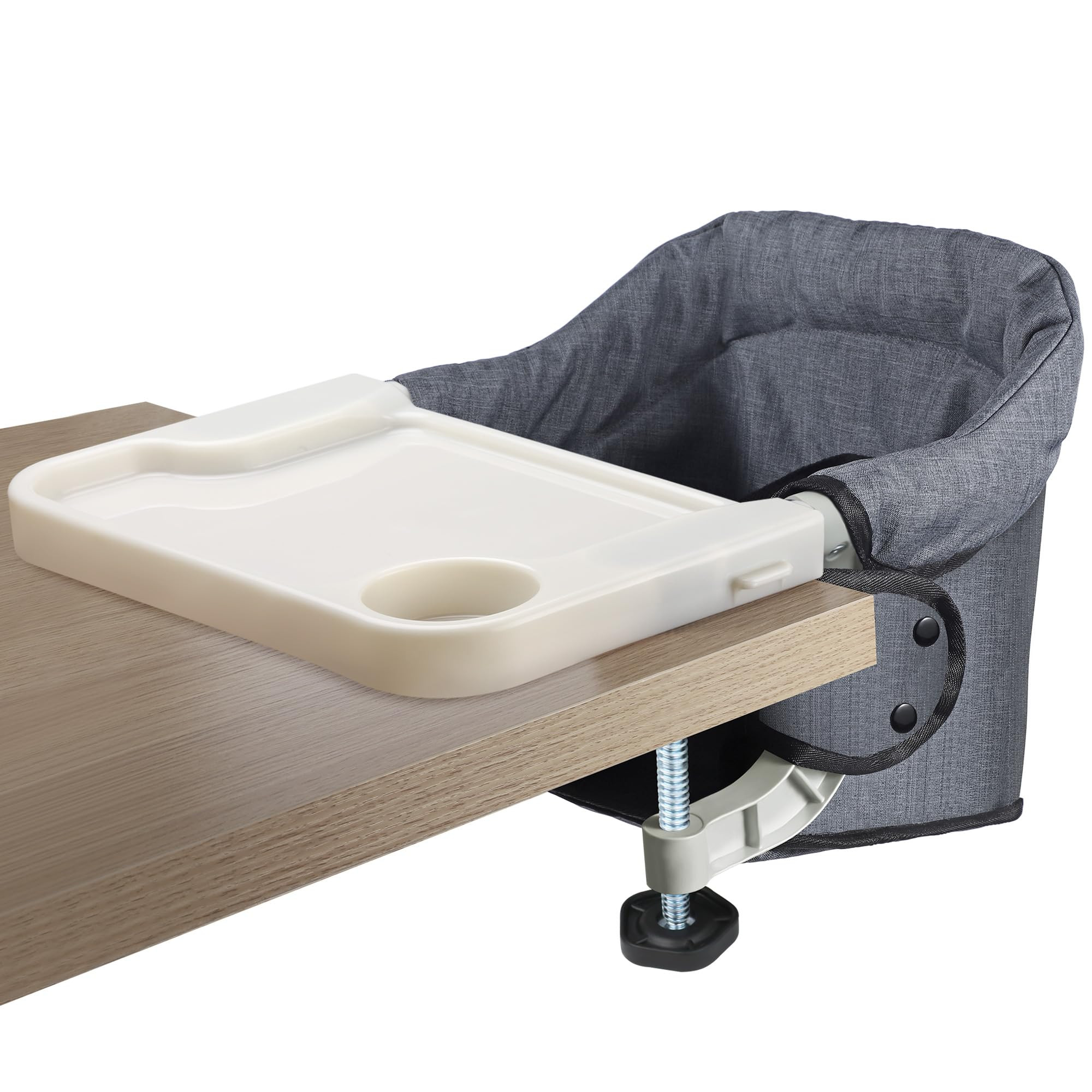 Hook On High Chair with Removable Dining Tray,Folding Portable Clip on Table High Chair,Baby Chai... | Amazon (US)