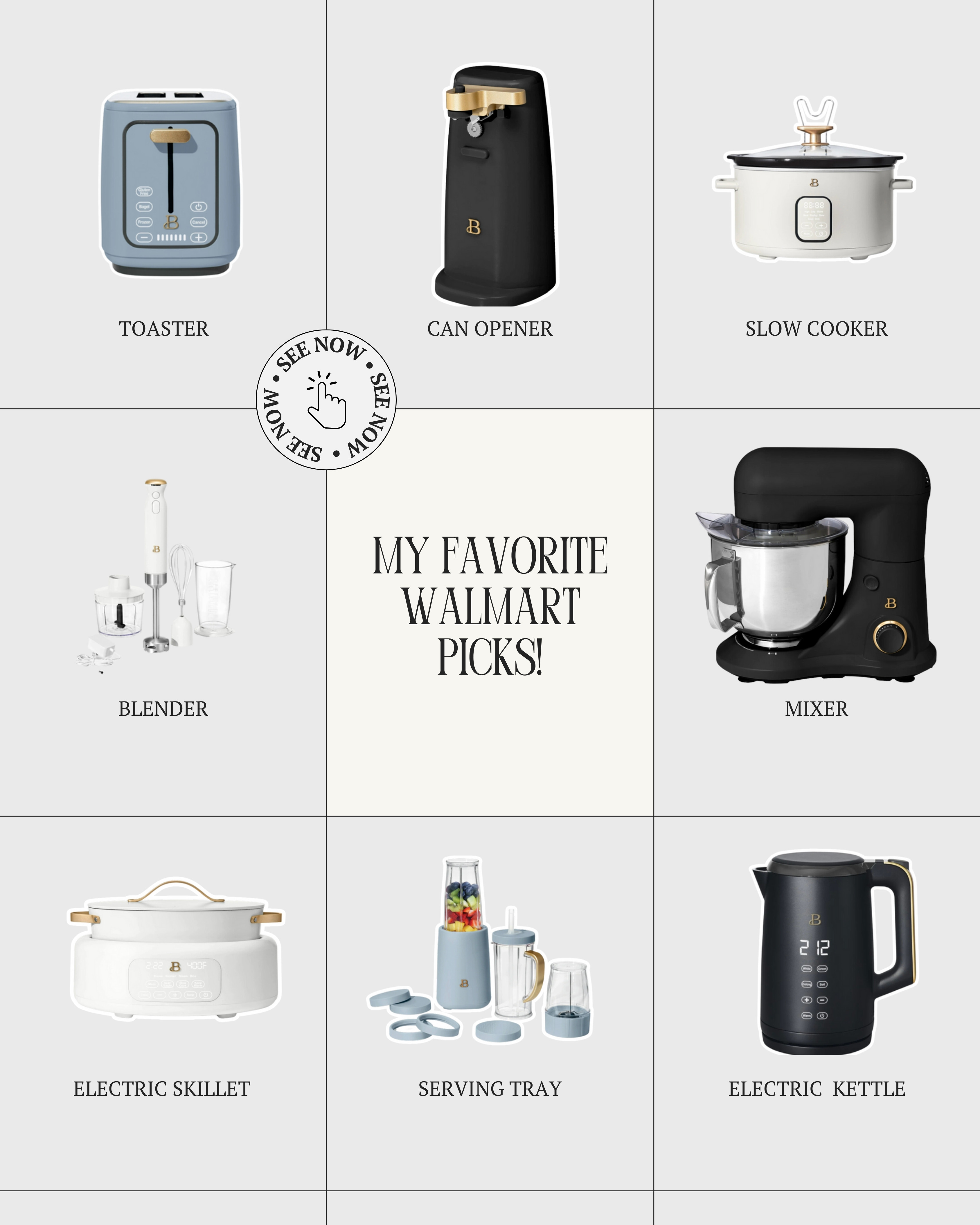  These Walmart kitchen essentials are a game-changer for any home chef! 🧑‍🍳 From a sleek electric kettle to a versatile mixer, these picks make everyday cooking easier and more stylish. Shop my favorite Walmart finds to upgrade your kitchen with high-quality appliances that combine functionality and aesthetics. 🌟

#WalmartHome #WalmartFinds #KitchenEssentials #HomeAppliances #GiftGuide #LTKHome #LTKGiftGuide #WalmartPicks #KitchenMustHaves 

 

#LTKGiftGuide #LTKHoliday #LTKHome