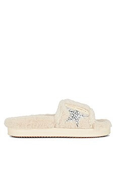 Golden Goose Poolstar Slide in Beige & Silver from Revolve.com | Revolve Clothing (Global)