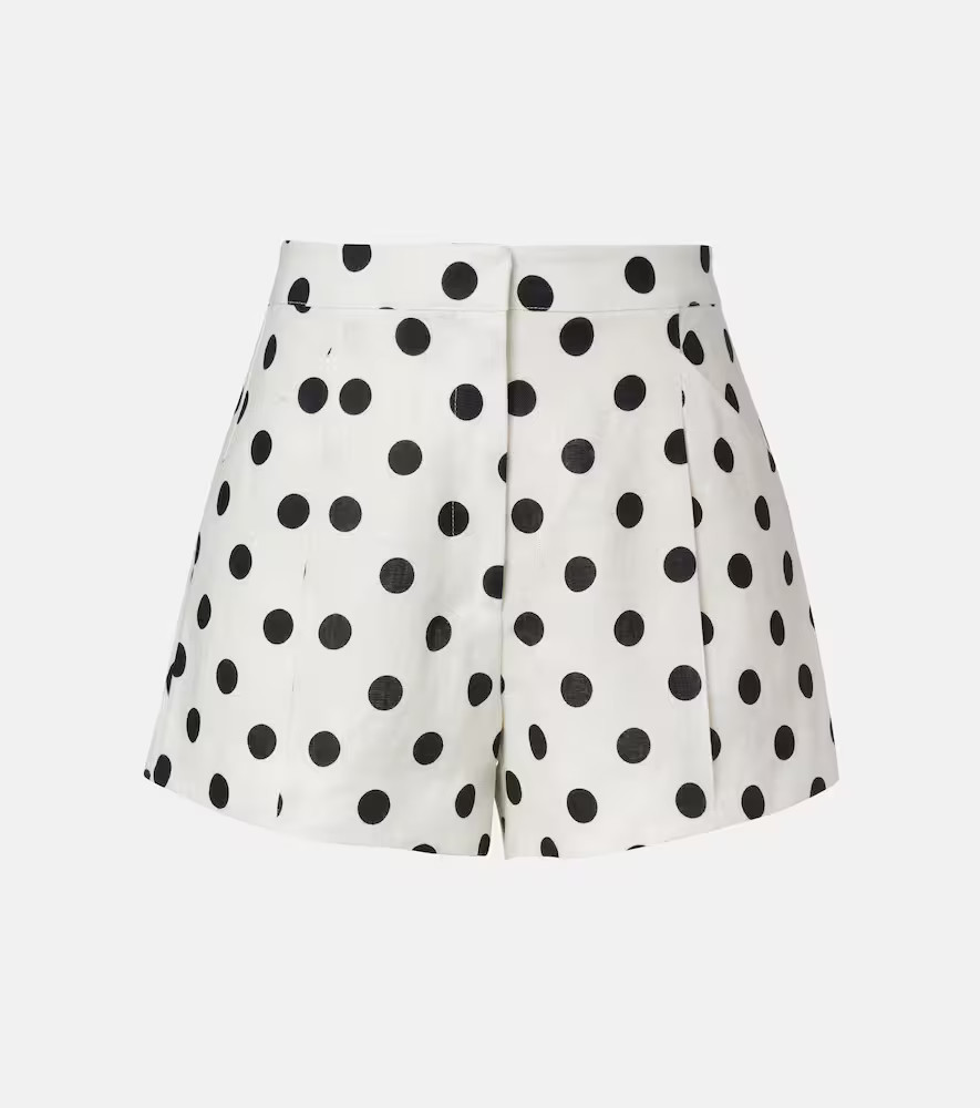 Posse Rosalie polka-dot linen shorts | Mytheresa (INTL)