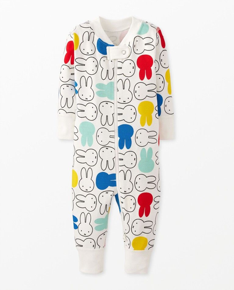 Baby Miffy Print 2-Way Zip Sleeper | Hanna Andersson