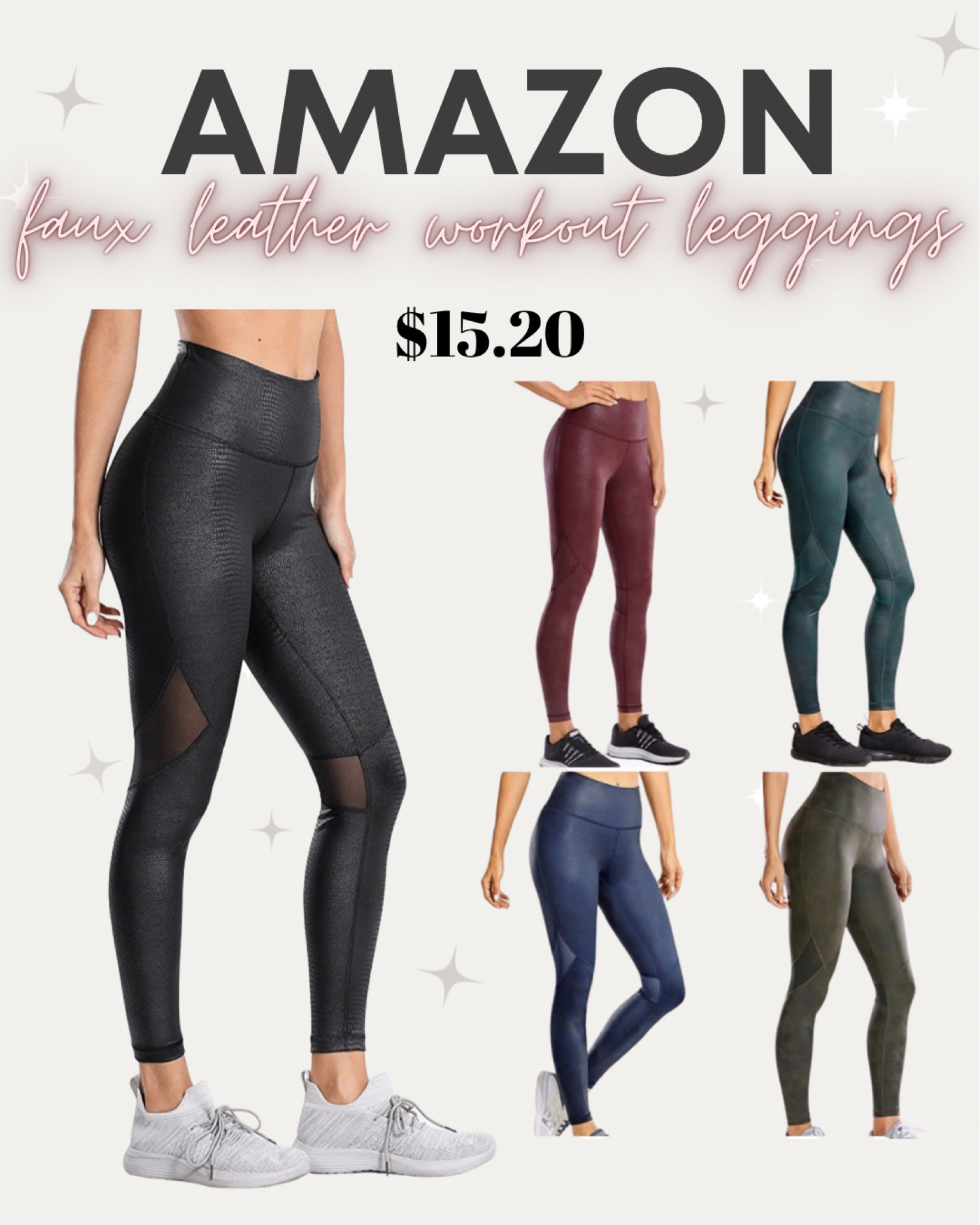 Amazon faux leather workout leggings! 





Athleisure, active wear, mesh leggings, midsize fashion, curvy girl, mom style, sale

#LTKSeasonal #LTKsalealert #LTKcurves