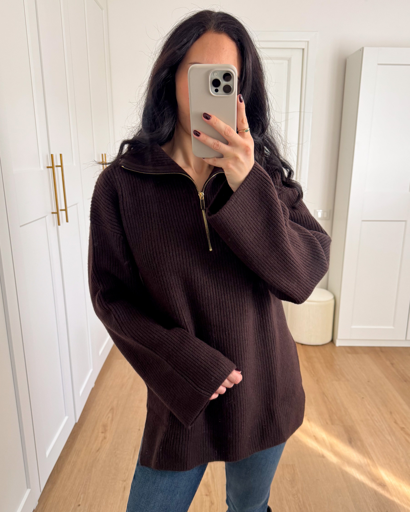 H&M maglione marrone con zip 

 #LTKitalia #LTKeurope #LTKwinter