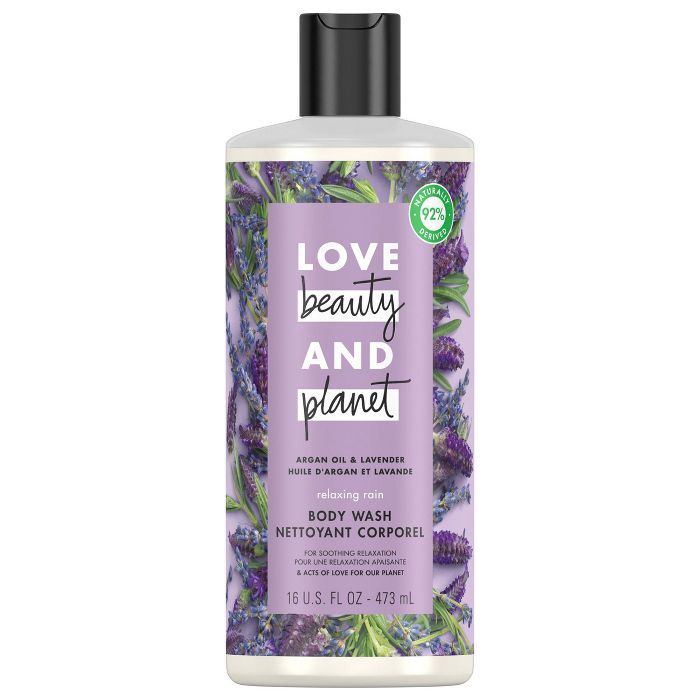 Love Beauty & Planet Argan Oil & Lavender Relaxing Body Wash Soap - 16 fl oz | Target