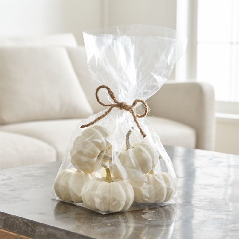 Faux White Pumpkin Bowl & Vase Filler + Reviews | Crate & Barrel | Crate & Barrel