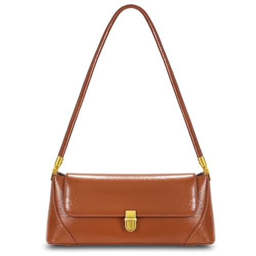 cuiab Women's Shoulder Bag, Shoulder Bag for Women, Crushed Brown Purse, Crushed Brown Shoulder Bag, Vintage Shoulder Bag(Crushed Brown) | Amazon (US)