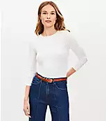 Long Sleeve Crew Neck Tee | LOFT