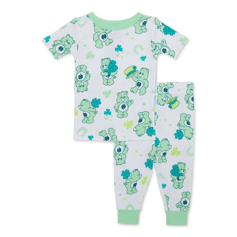 Care Bears Toddler Unisex St. Patrick's Day, 2-Piece Pajama Set, Sizes 12M-5T | Walmart (US)
