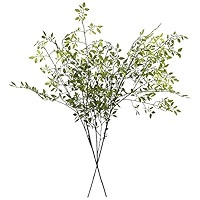 Melorca&Guilla Artificial Plants,2PCS 43.3" Green Nandina Faux Branches for Vase,Artificial Plant... | Amazon (US)