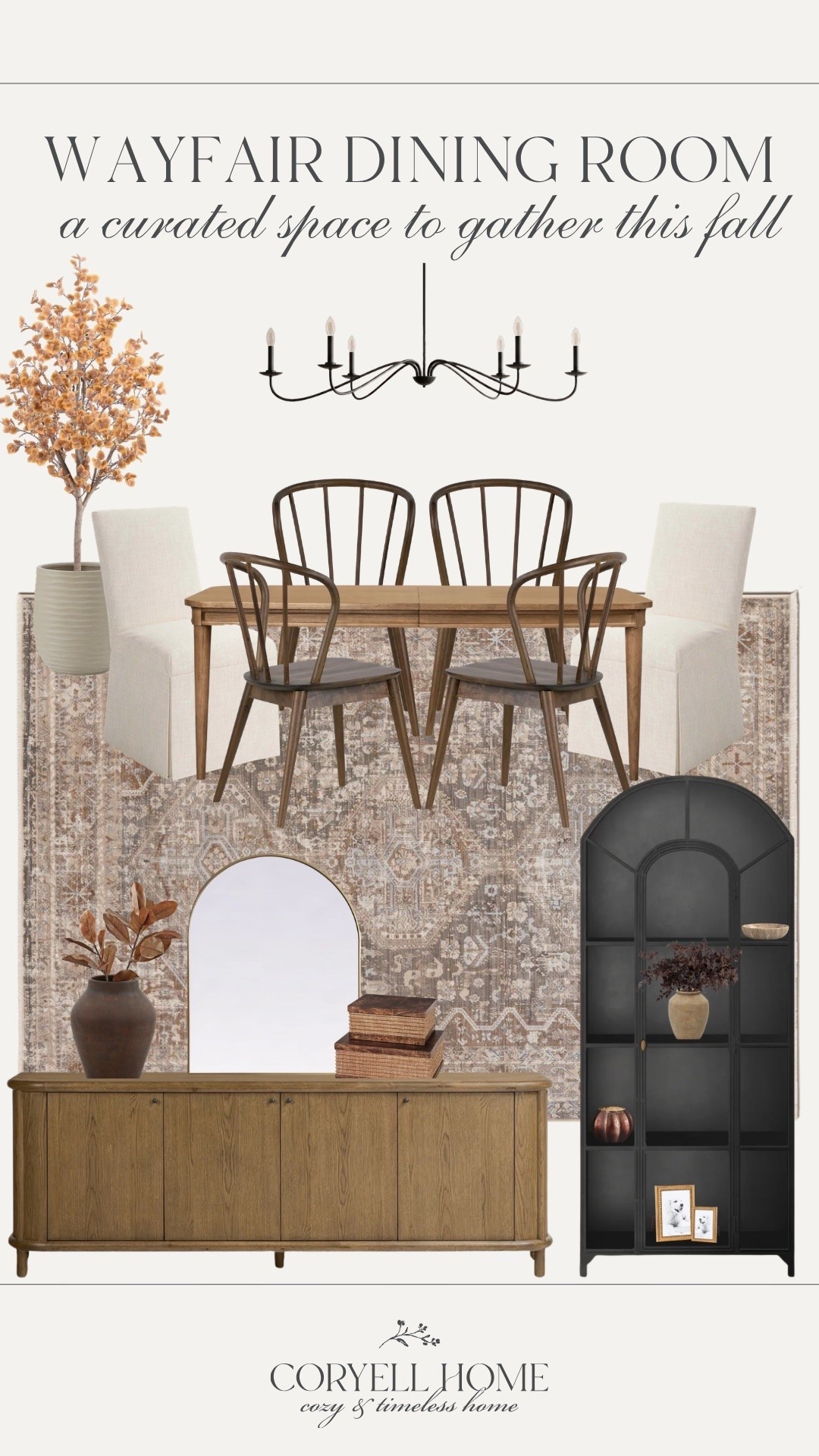 Wayfair dining room inspiration, inspired by our very own dining room 🍂☺️ I love the autumn decor that makes this room feel cozy and curated for gathering.

#LTKSeasonal #LTKHome