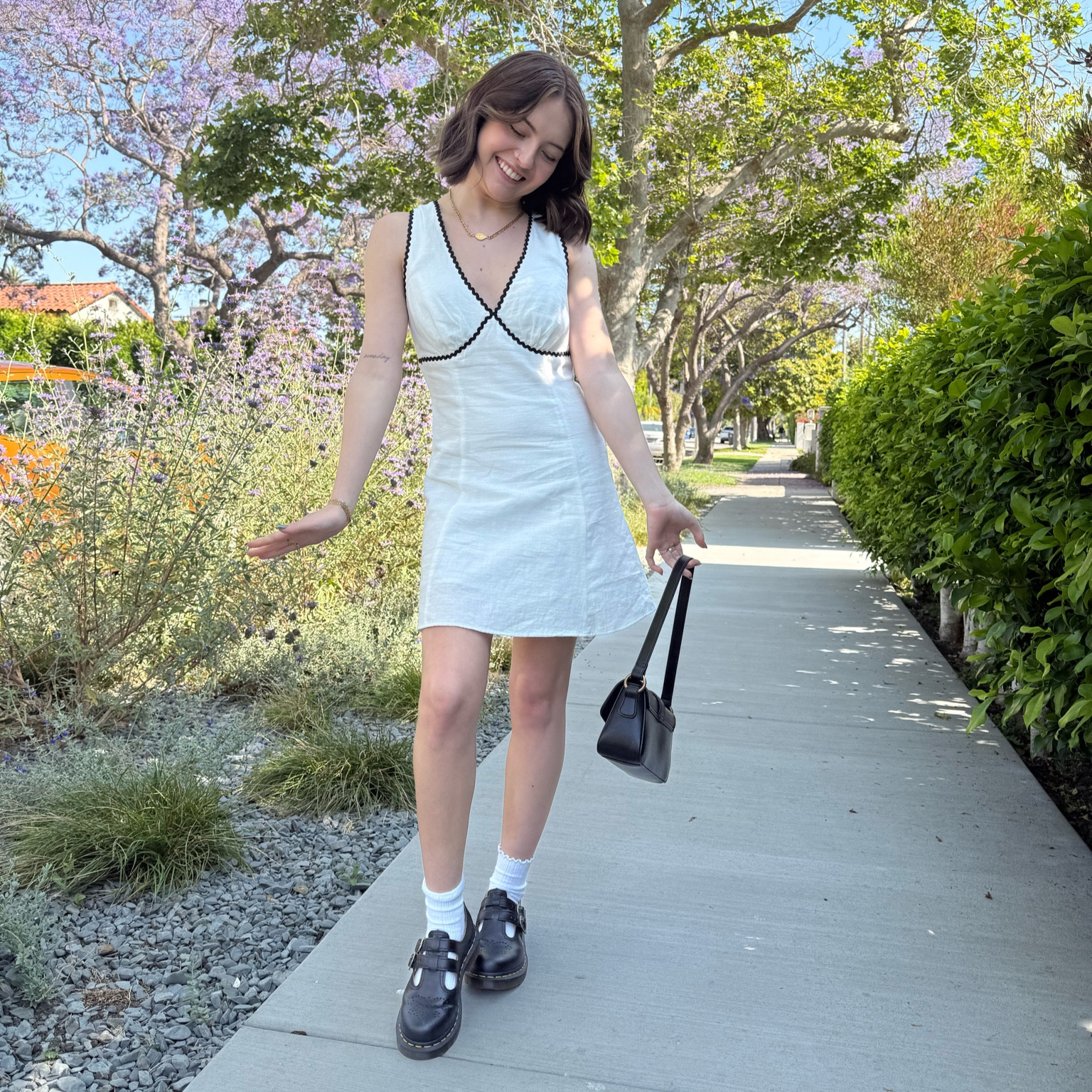 I’m obsessed with the contrast on this dress🤍🖤🤍 

#LTKU #LTKSeasonal #LTKSummerEdit