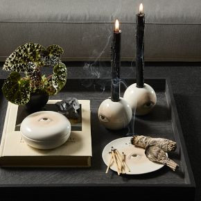 Ceramic Eye Taper Holder | West Elm (US)