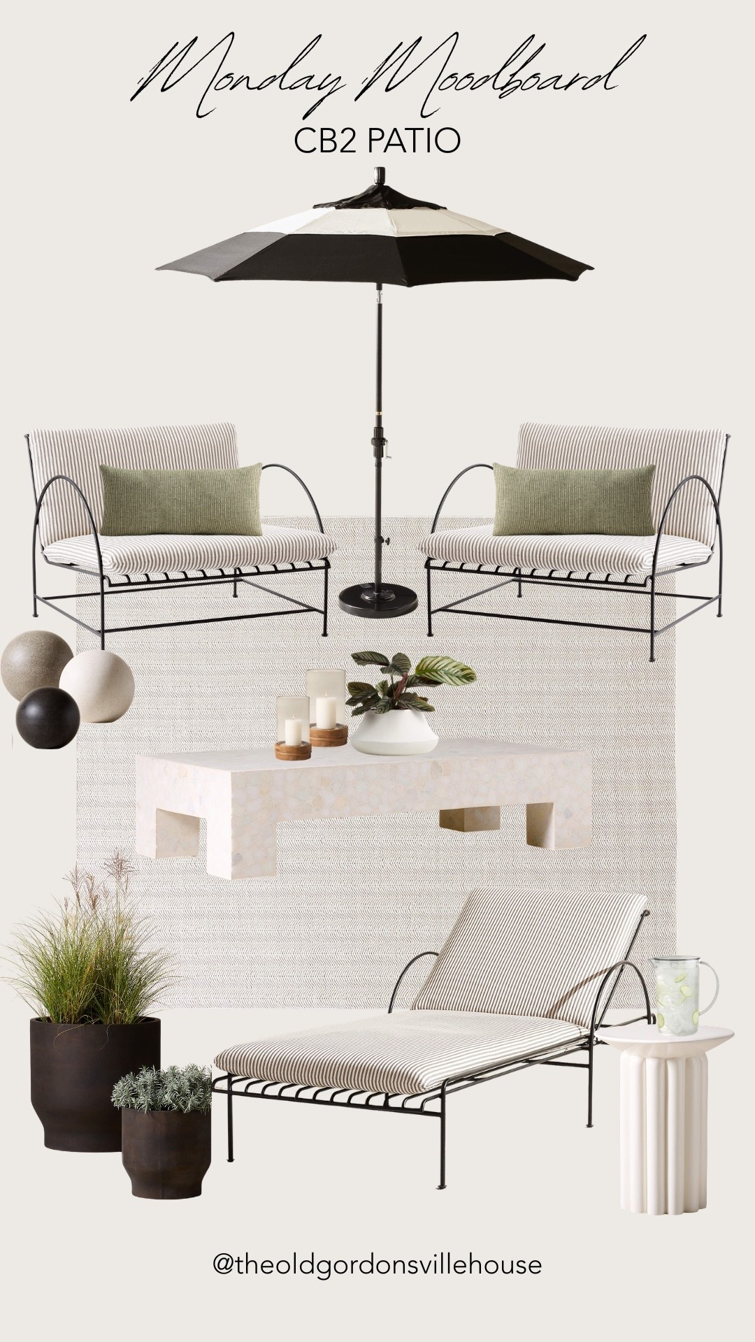 CB2 patio has my whole heart right now…the striped loungers + that travertine coffee table?? Obsessed 🖤

#LTKSaleAlert #LTKHome #LTKSeasonal