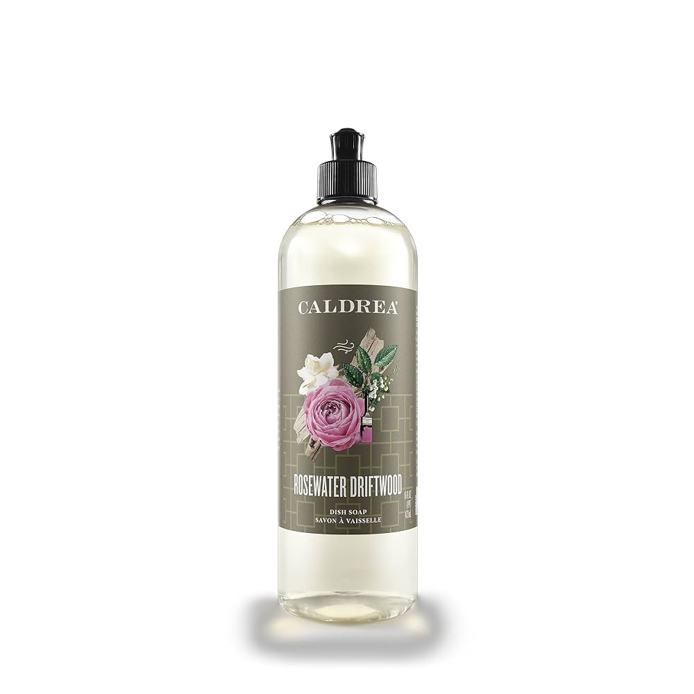 Caldrea Dish Soap, Biodegradable Dishwashing Liquid Made with Soap Bark and Aloe Vera, Rosewater ... | Amazon (US)