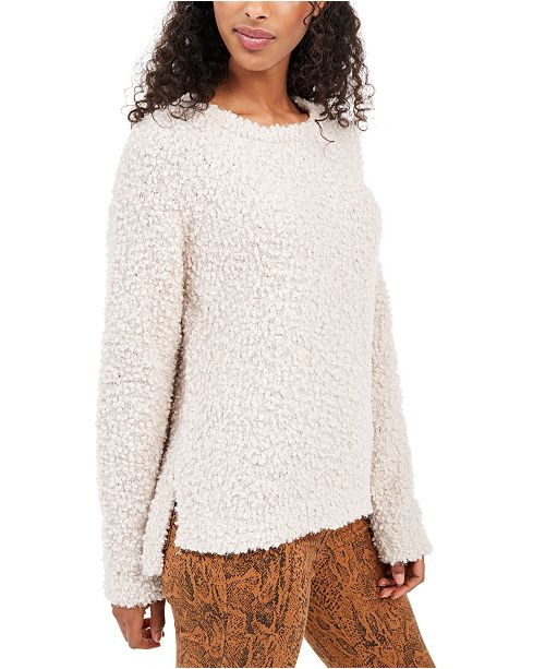 Juniors' Textured High-Low Sweater | Macys (US)