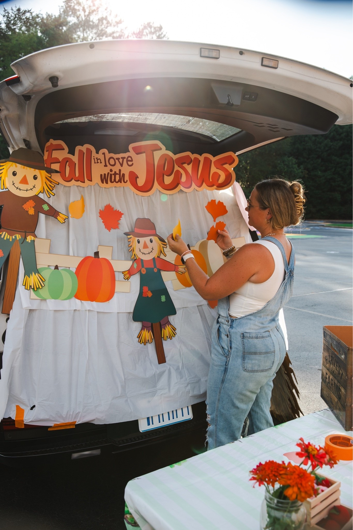 Farmer’s Market Trunk or Treat idea for church! This Fall in Love with Jesus set is perfect for a church fall festival trunk to give out candy while sharing the gospel!

#LTKSeasonal #LTKHome