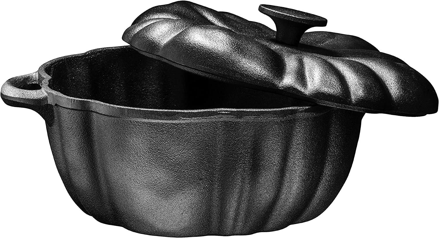 Bruntmor | Pre-Seasoned Cast Iron 4 Quart Pumpkin Soup Pot - Perfect Casserole | Walmart (US)