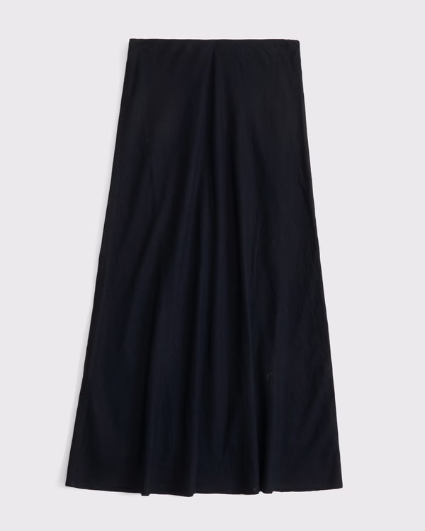 Women's Mid Rise Linen-Blend Maxi Skirt | Women's Clearance | Abercrombie.com | Abercrombie & Fitch (US)