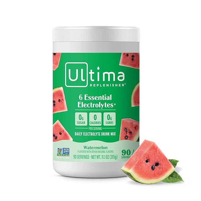 Ultima Replenisher Daily Electrolyte Drink Mix – Watermelon, 90 Servings – Hydration Powder w... | Amazon (US)